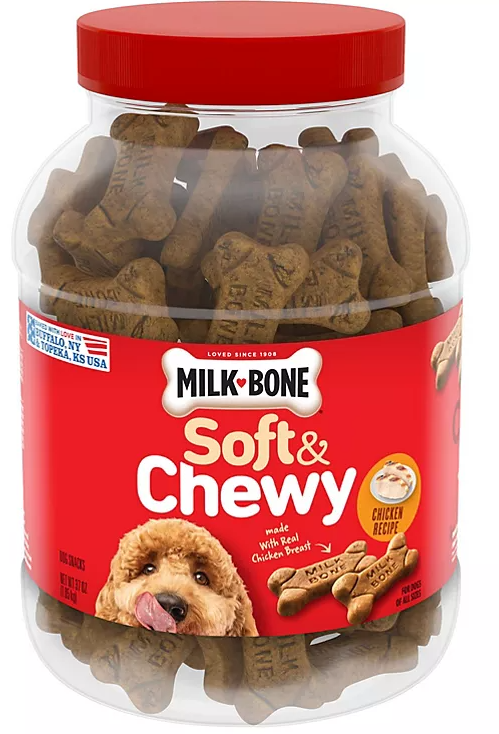 Milk-Bone Soft & Chewy Dog Snacks, Chicken Recipe (37 oz.) - Eshop House LLC