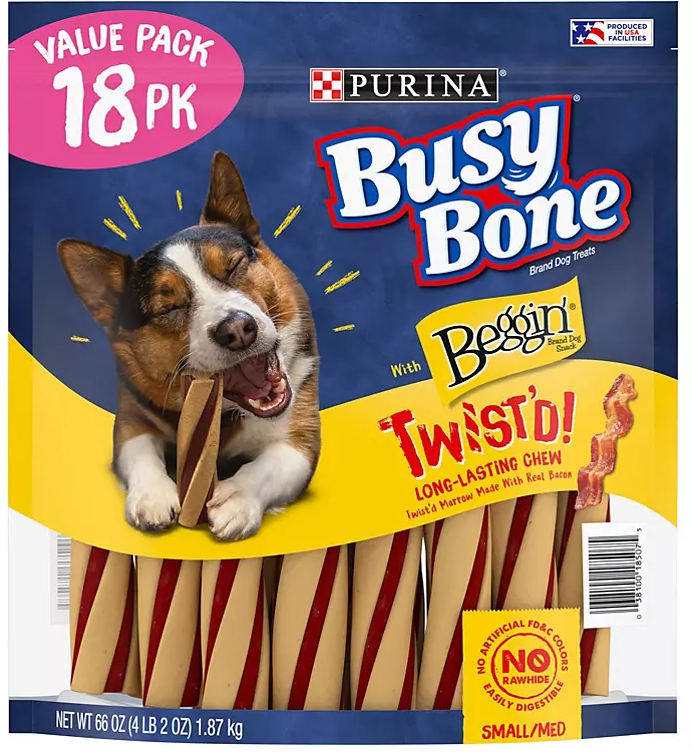 Purina Busy With Beggin' Twist'd Small/Medium Breed Dog Treats (18 ct.) - Eshop House LLC