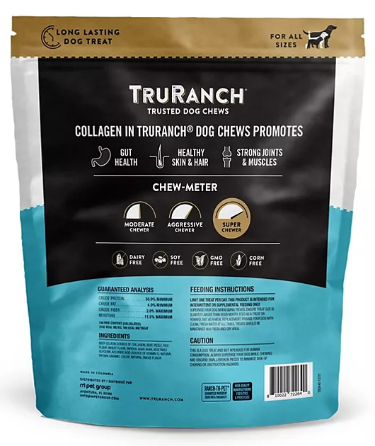 TruRanch Collagen 6" Bully Rolls, 24 ct. - Eshop House LLC