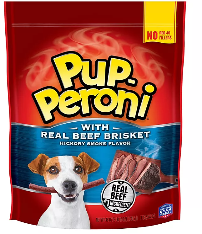 Pup-Peroni Dog Treats with Real Beef Brisket, Hickory Smoked Flavor (46 oz.) - Eshop House LLC