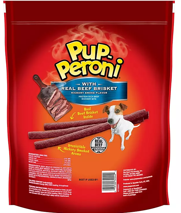 Pup-Peroni Dog Treats with Real Beef Brisket, Hickory Smoked Flavor (46 oz.) - Eshop House LLC