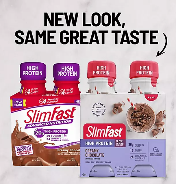 SlimFast Advanced Creamy Chocolate High Protein Ready to Drink Meal Replacement Shakes (11 fl. oz., 15 pk.) - Eshop House LLC