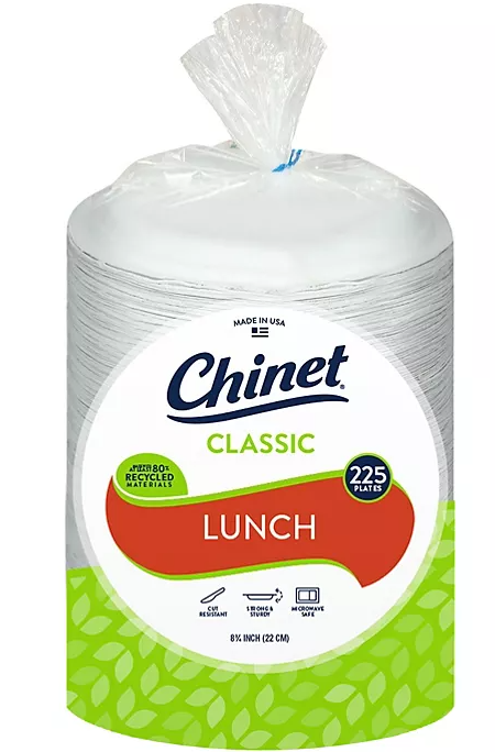 Chinet Classic Lunch Paper Plates, 8.75" (225 ct.) - Eshop House LLC