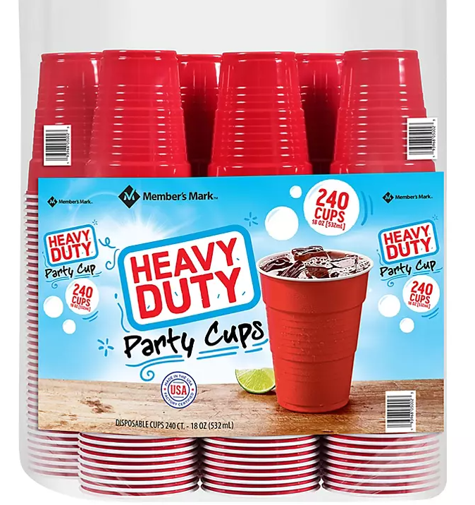 Member's Mark Heavy-Duty Red Cups (18 oz., 240 ct.) - Eshop House LLC