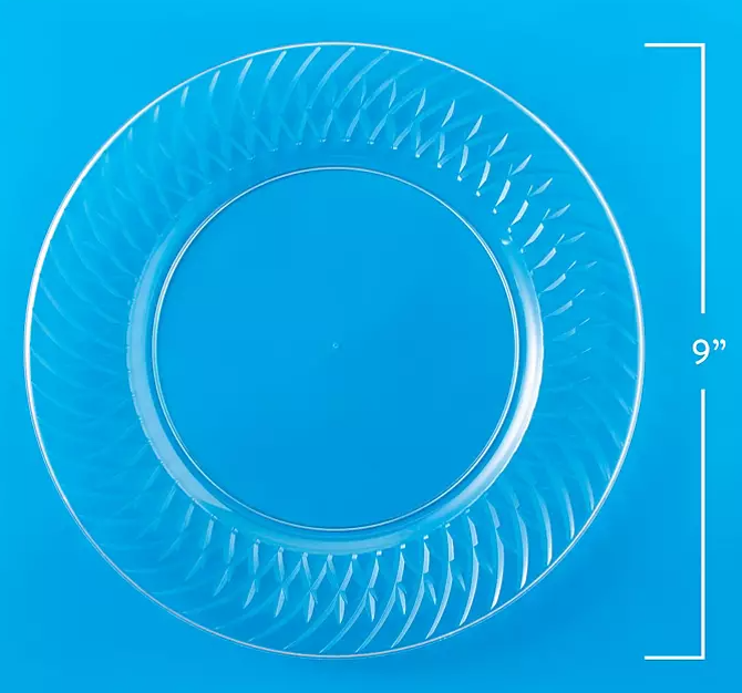 Member's Mark Clear Plastic Plates, 9" (45 ct.) - Eshop House LLC