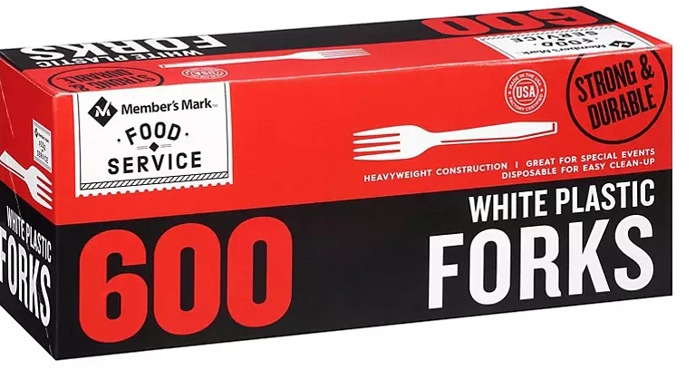Member's Mark White Plastic Forks (600 ct.) - Eshop House LLC