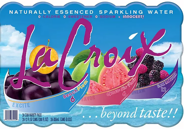 La Croix Black Razz Berry Sparkling Water Variety Pack (12 fl. oz., 24 pk.) - Eshop House LLC