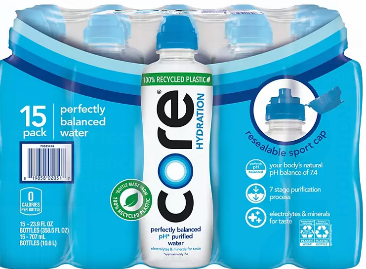 CORE Hydration Nutrient Enhanced Water (23.9 fl. oz., 15 pk.) - Eshop House LLC