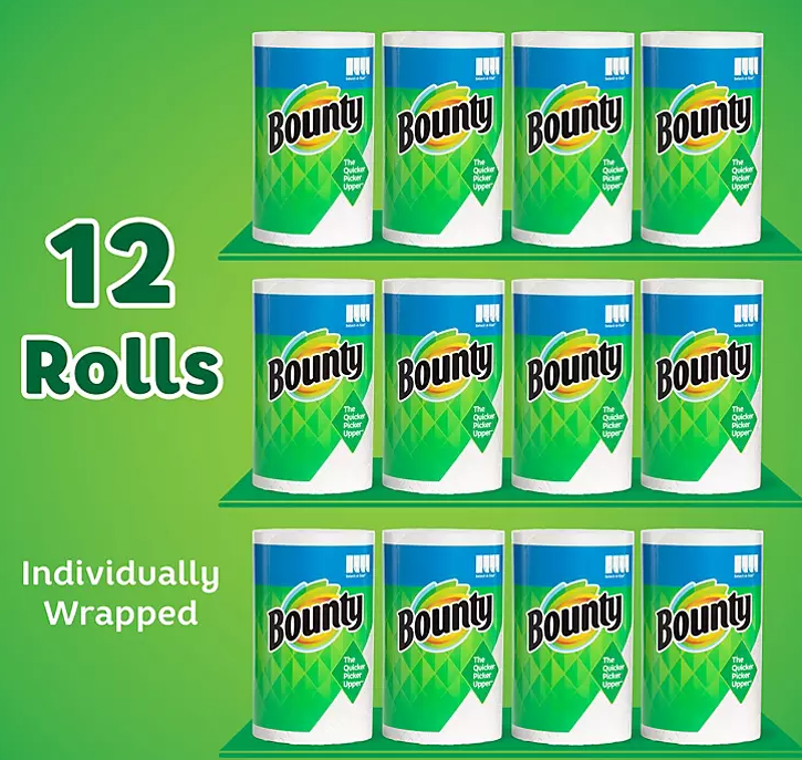 Bounty Select-A-Size Paper Towels, White (105 sheets/roll, 12 rolls) - Eshop House LLC