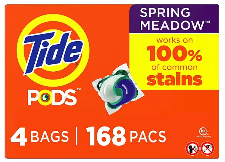 Tide PODS Liquid Laundry Detergent Pacs, Spring Meadow (168 ct.) - Eshop House LLC