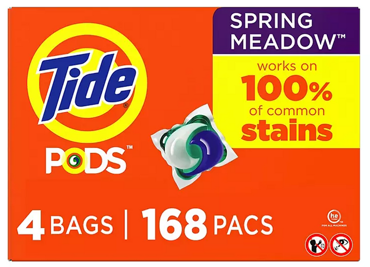 Tide PODS Liquid Laundry Detergent Pacs, Spring Meadow (168 ct.) - Eshop House LLC