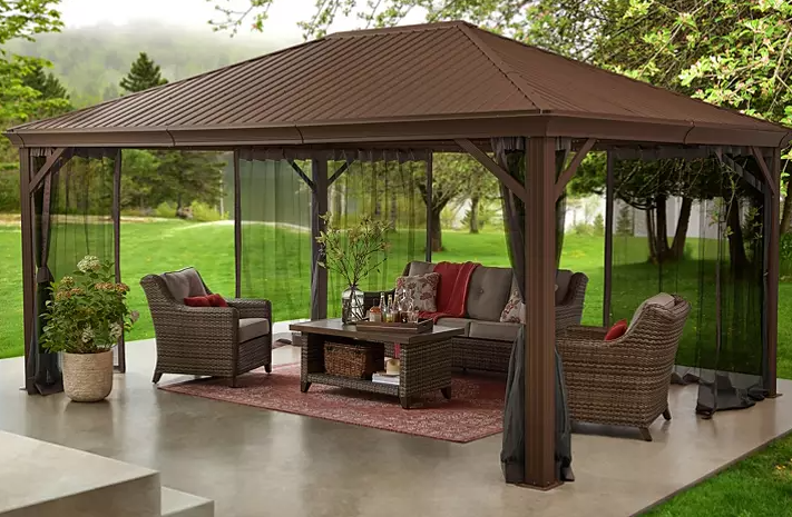 Member's Mark 12' x 16' Alameda Hardtop Gazebo Pavilion - Eshop House LLC