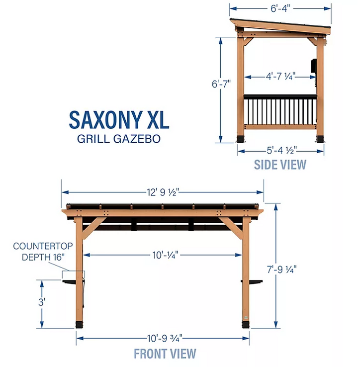 Backyard Discovery Saxony XL Grill Gazebo - Eshop House LLC