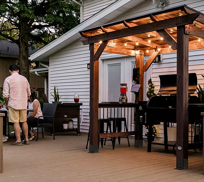 Backyard Discovery Saxony Cedar Grill Gazebo - Eshop House LLC