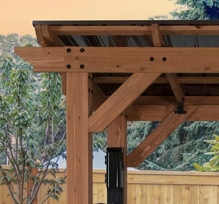 Backyard Discovery Saxony Cedar Grill Gazebo - Eshop House LLC