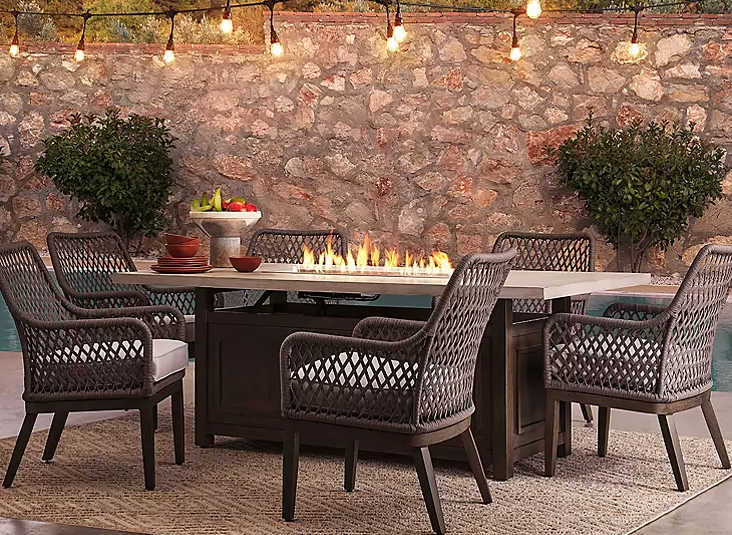 Member's Mark Bridgewater 7-Piece Dining Set with Fire - Eshop House LLC