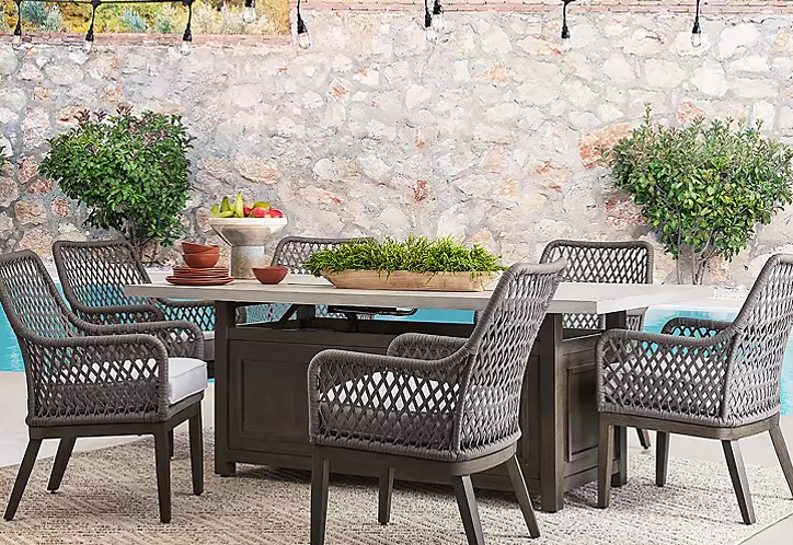 Member's Mark Bridgewater 7-Piece Dining Set with Fire - Eshop House LLC