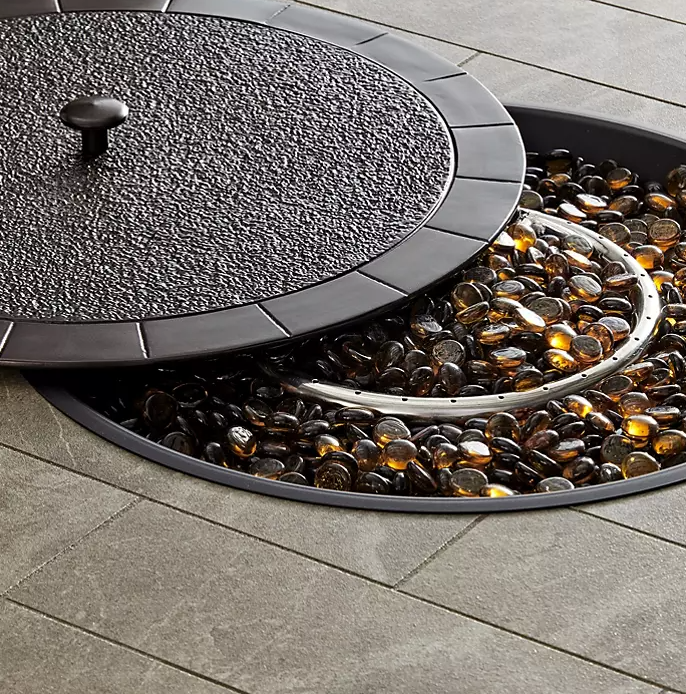 Member's Mark Heritage 5-Piece Fire Pit Chat Set with Sunbrella Fabric - Eshop House LLC