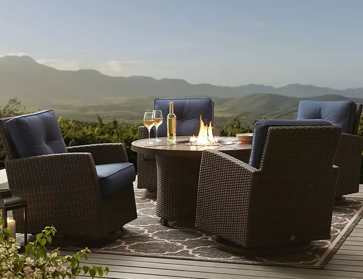 Member's Mark Fremont 5-Piece Fire Pit Chat Set with Sunbrella Fabrics - Eshop House LLC