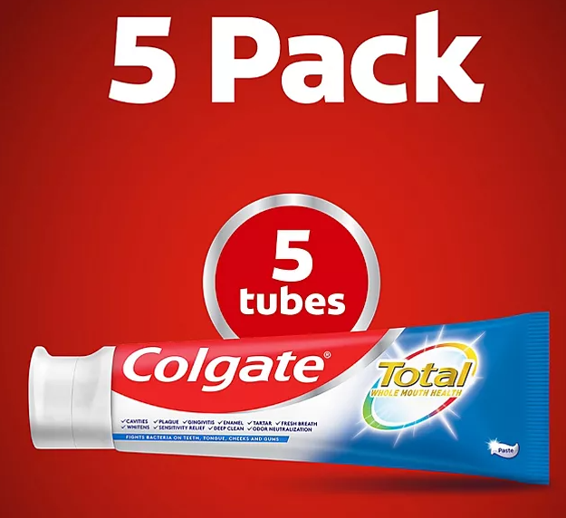 Colgate Total Whitening Toothpaste (6 oz., 5 pk.)