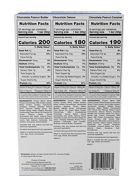 Pure Protein Bars Variety Pack (23 ct.)