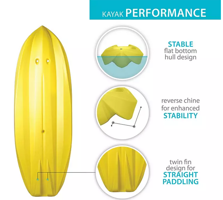 Lifetime Wave 6' Youth Kayak (Paddle Included)