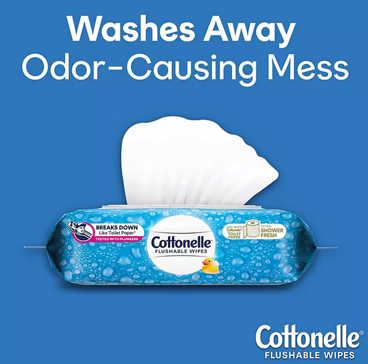 Cottonelle Fresh Care Flushable Wet Wipes, 12 Flip Top Packs (42 wipes/pk., 12 pk.)