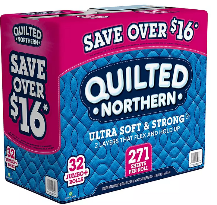 Quilted Northern Ultra Soft and Strong Toilet Paper (271 sheets/roll, 32 rolls)