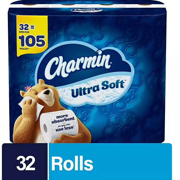 Charmin Ultra Soft Toilet Paper Super Plus Rolls (201 sheets/roll, 32 rolls)