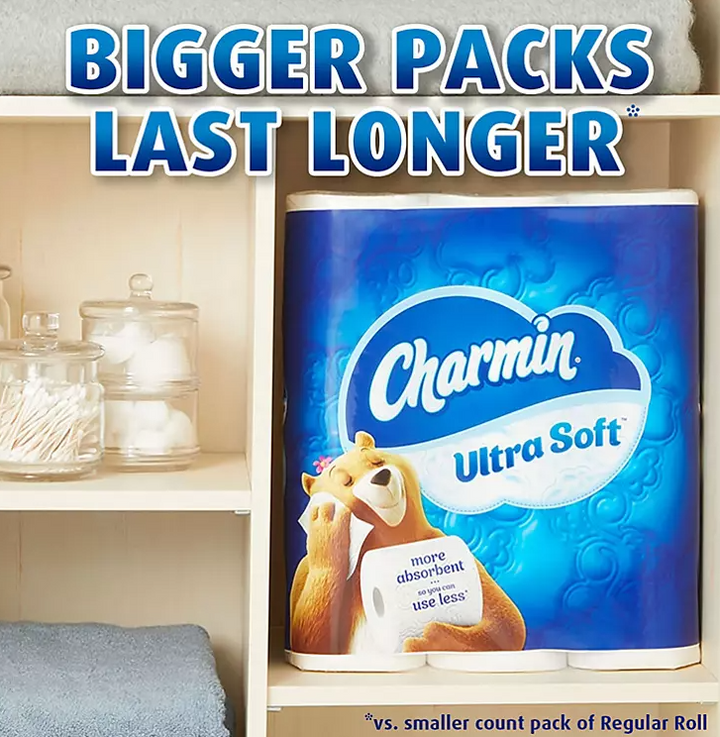 Charmin Ultra Soft Toilet Paper Super Plus Rolls (201 sheets/roll, 32 rolls)