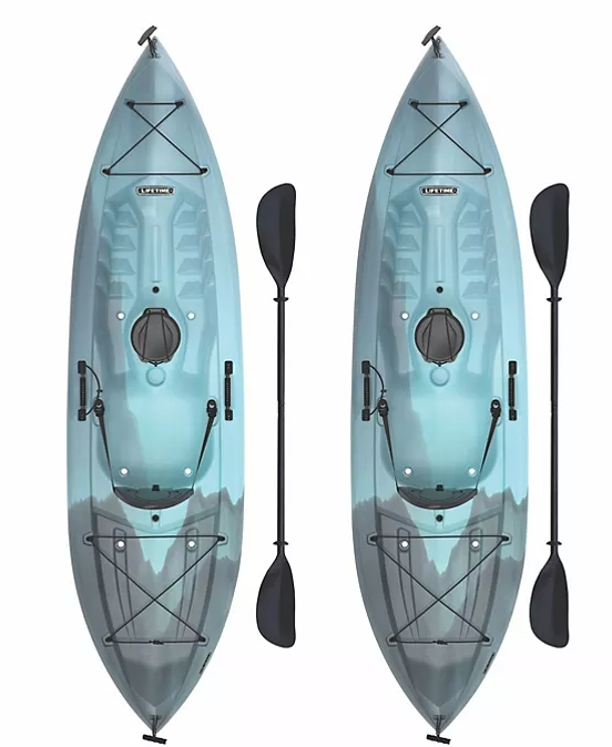 Lifetime Tamarack 100 Sit-On-Top Kayak 2-Pack (Paddle Included), 91144