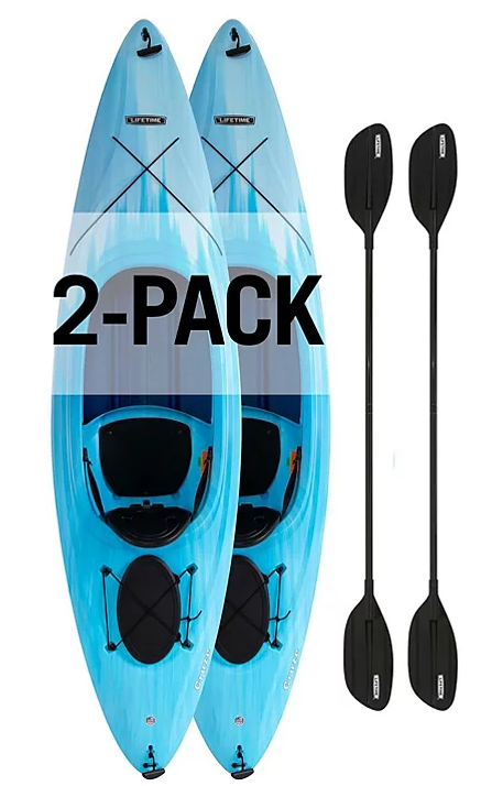 Lifetime Cruze 100 Sit-In Kayak, 91068 (2 Pack)