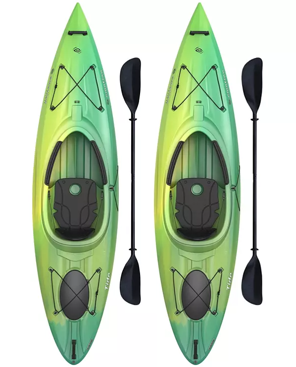 Lifetime Tide 10' Sit-In Kayak - 2 Pack (Paddles Included)