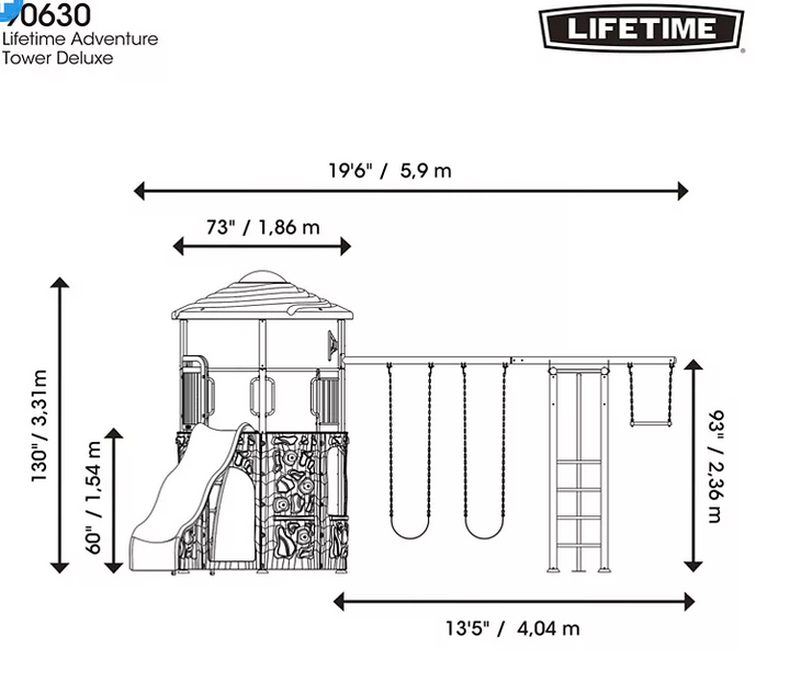 Lifetime Adventure Tower Deluxe Playset