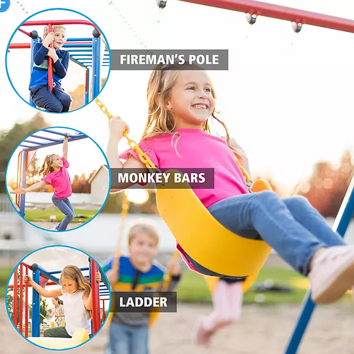 Lifetime Monkey Bar Adventure Swing Set