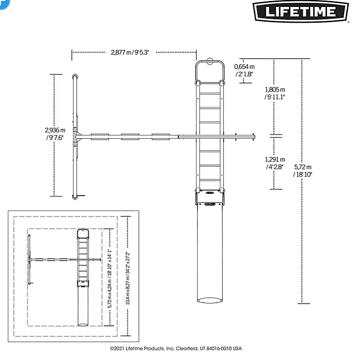 Lifetime Monkey Bar Adventure Swing Set